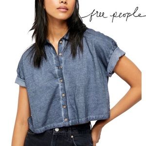 FREE PEOPLE Weekend Rush Henley T-Shirt